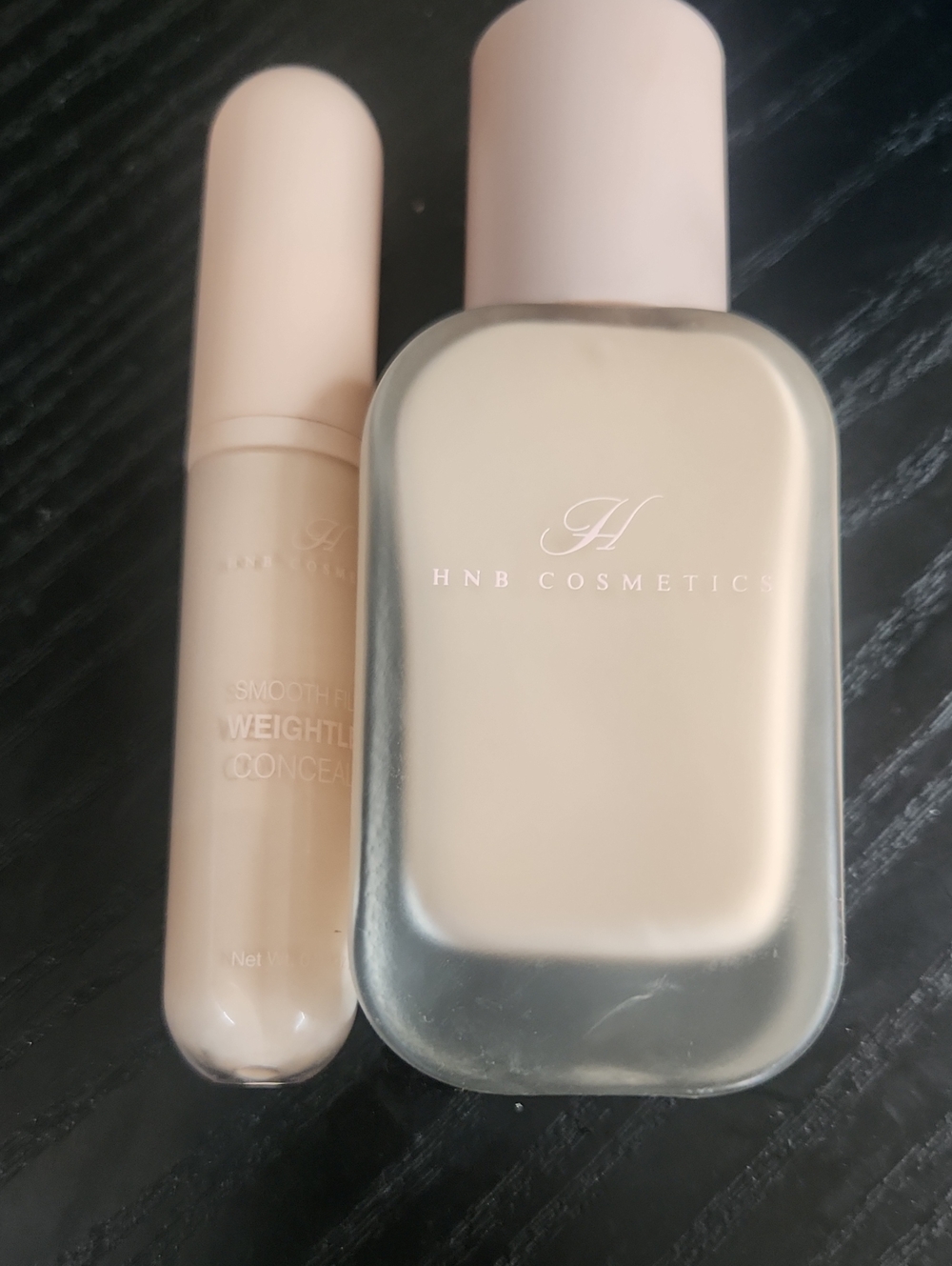 Hnb Cosmetics Liquid Foundation & Concealer Set - Cream